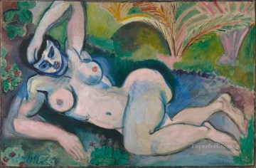 アンリ・マティス Painting - ビスクラの青い裸のお土産 1907 抽象フォービズム アンリ・マティス